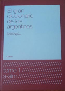 Foto de la portada del "El gran diccionario de los argentinos"